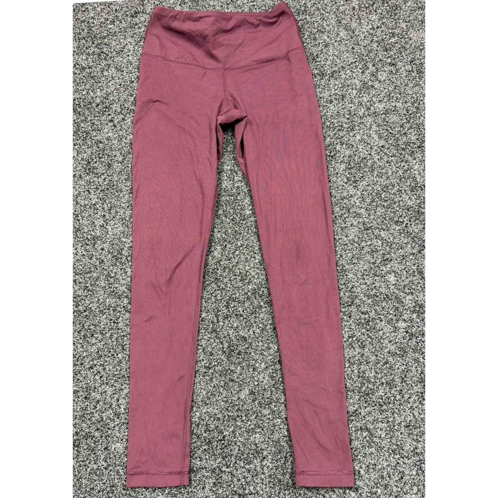 Yogalicious Leggings Womens S Plum Burgundy High Waisted Yoga Pants Activewear